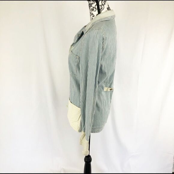 Anthro Holding Horse Patchwork Denim Jacket - Picture 7 of 8